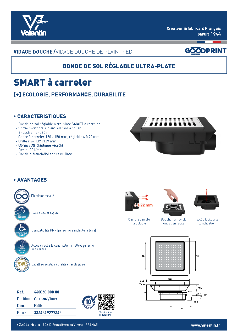 Fiche technique fournisseur