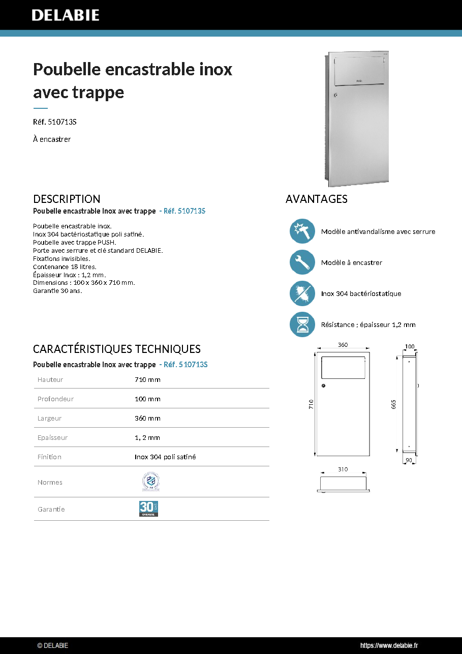 Fiche technique fournisseur