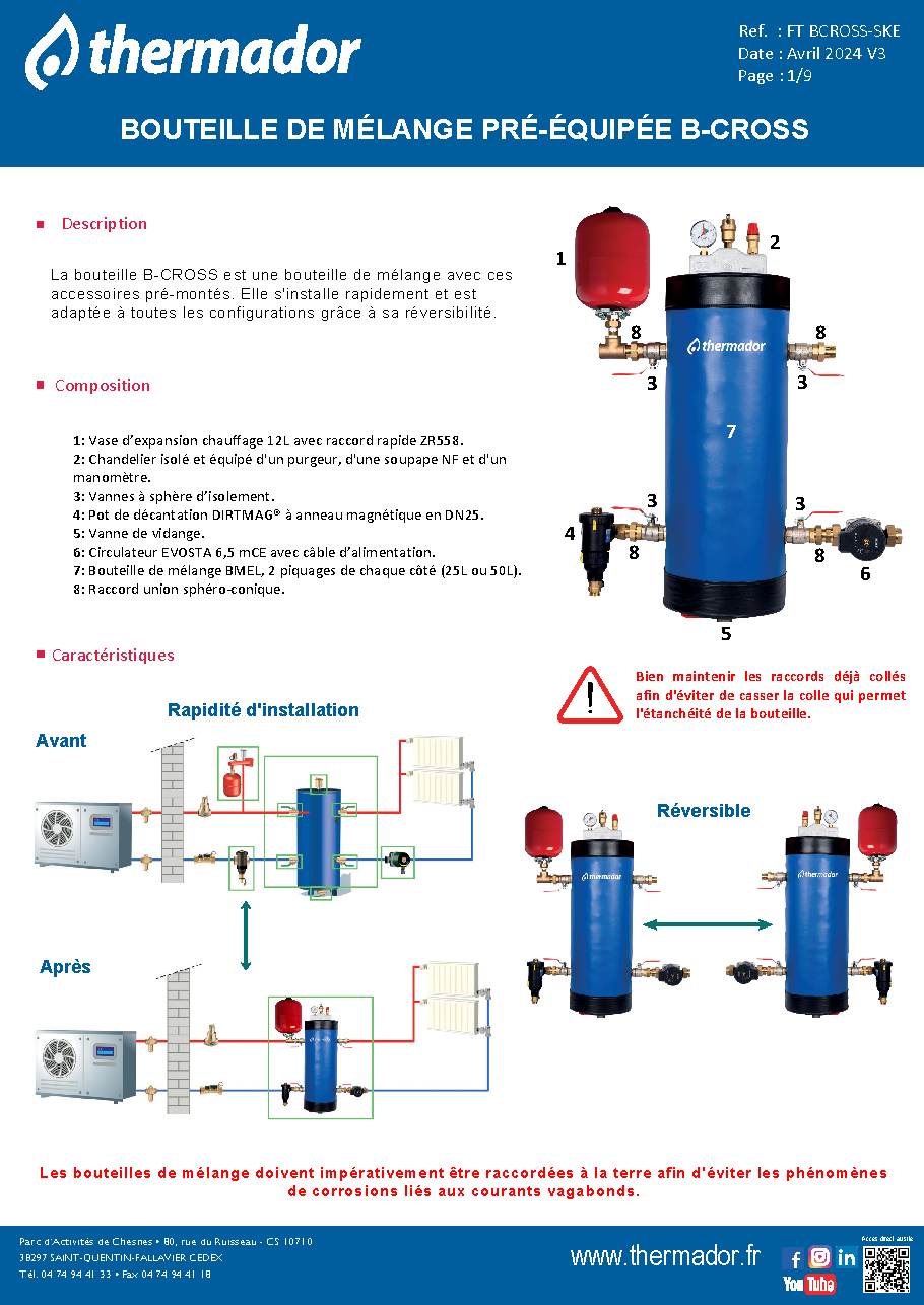 Fiche technique fournisseur