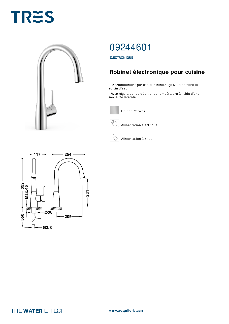Fiche technique fournisseur