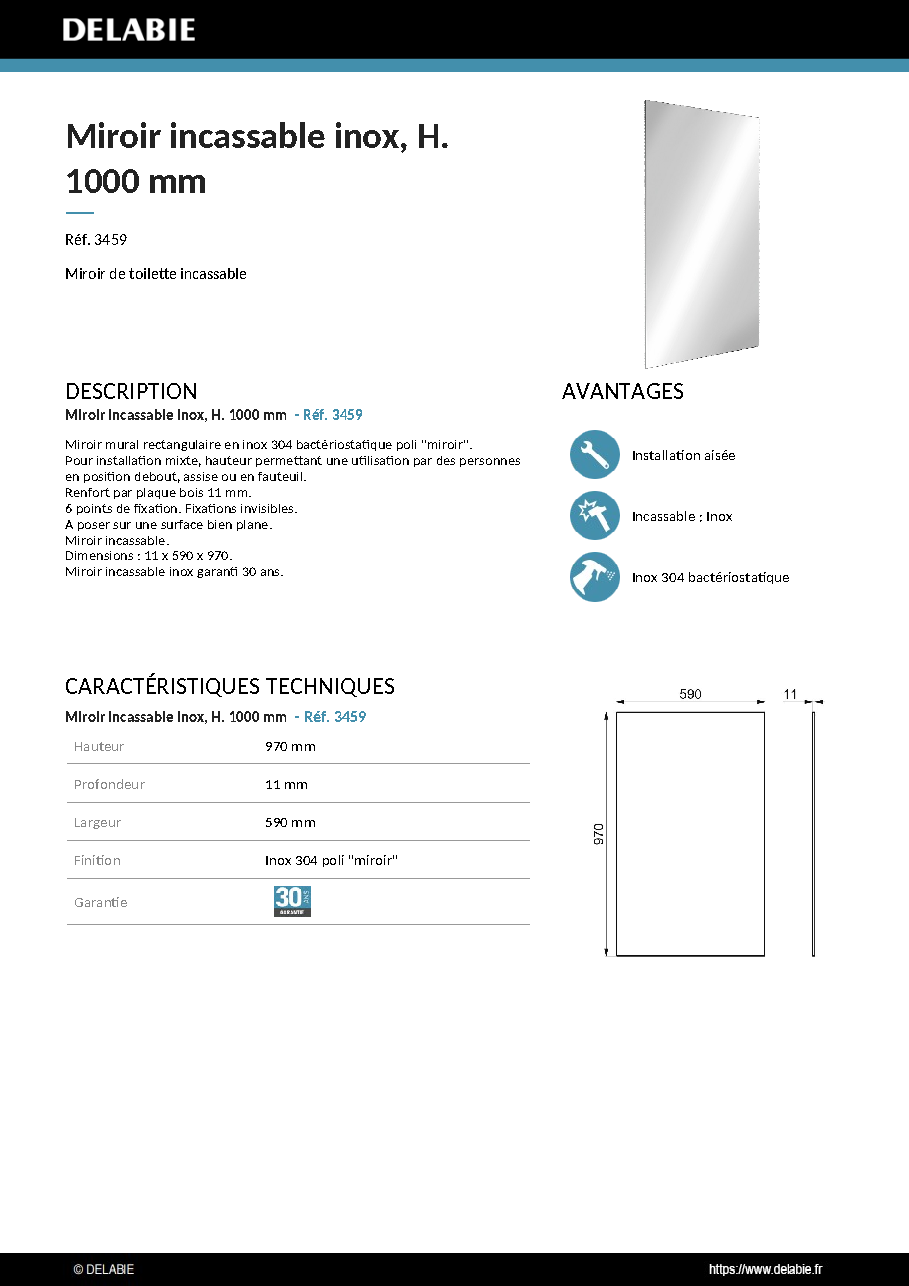 Fiche technique fournisseur