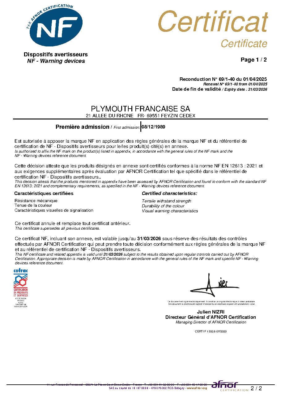 Fiche technique fournisseur