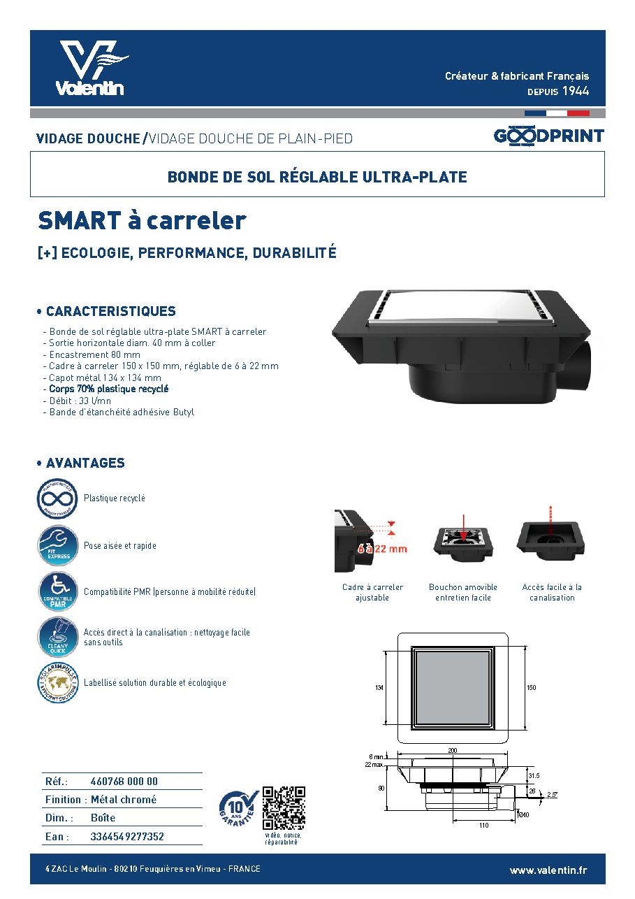 Fiche technique fournisseur