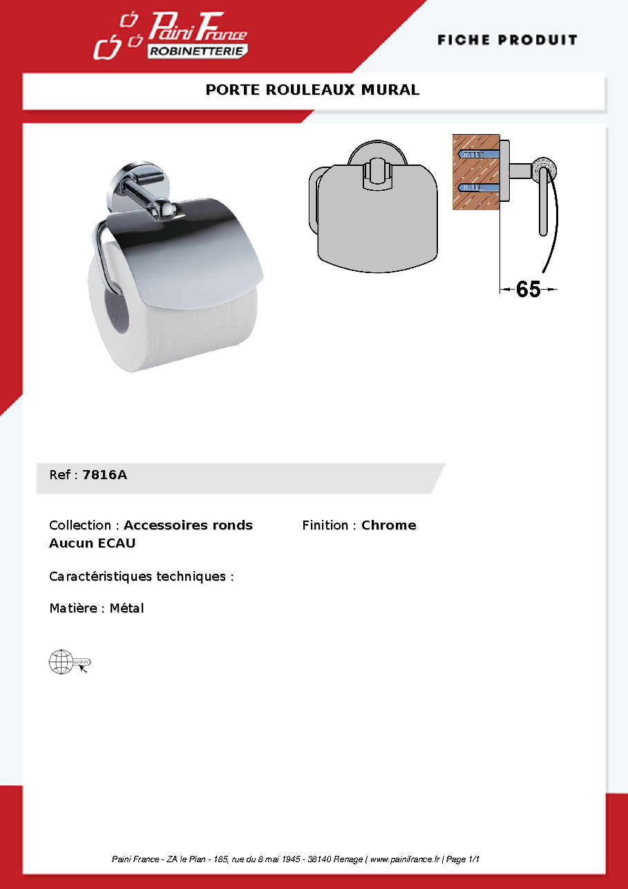 Fiche technique fournisseur