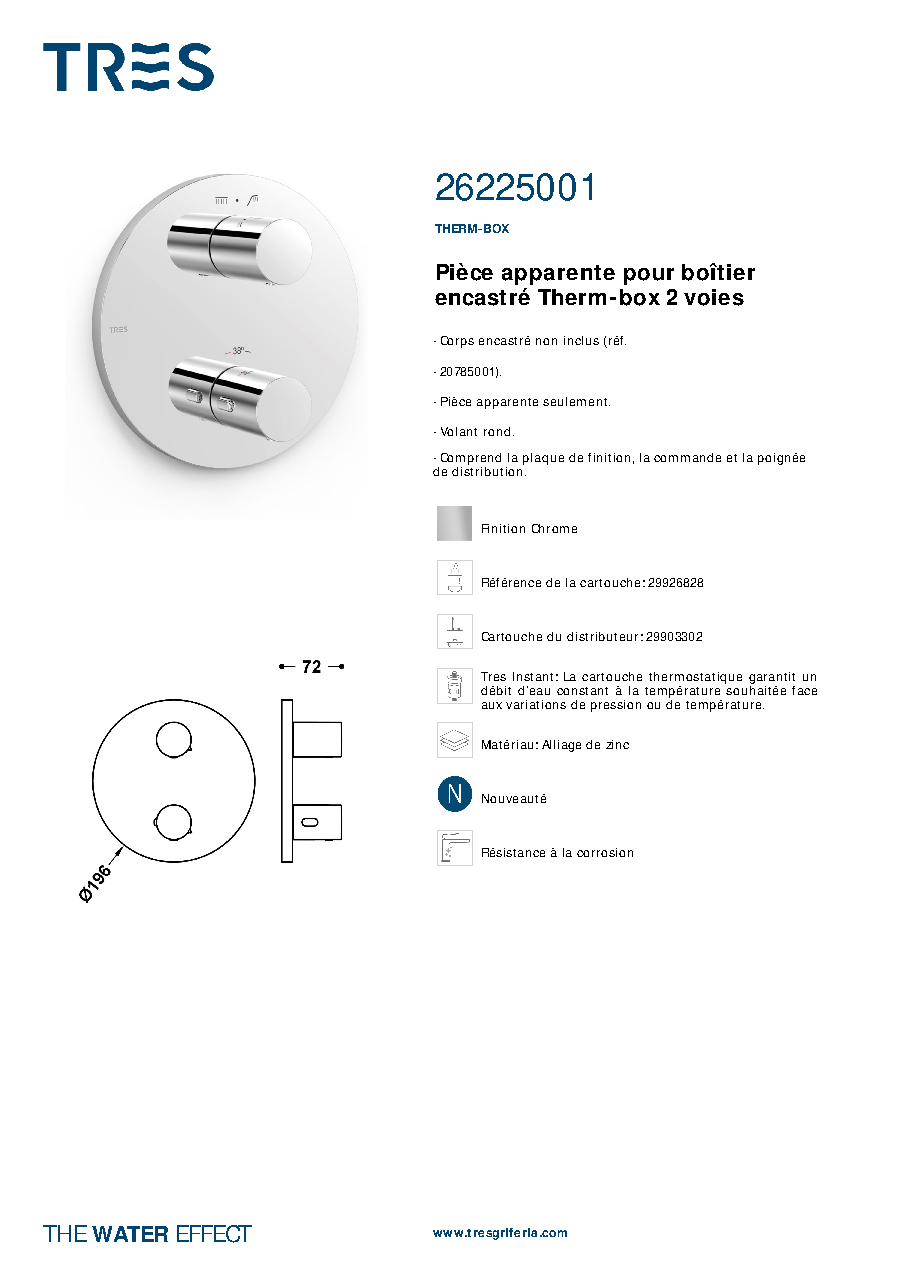 Fiche technique fournisseur