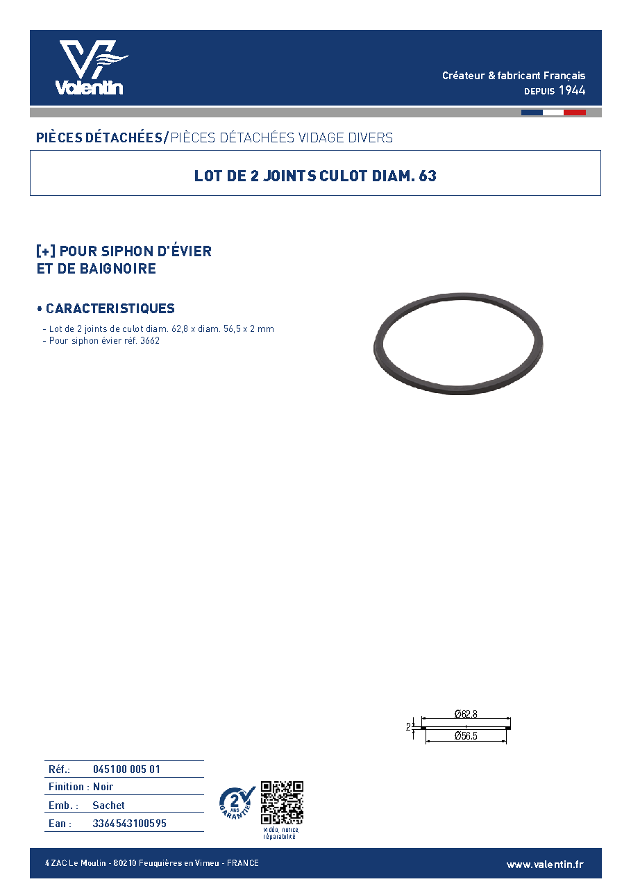 Fiche technique fournisseur