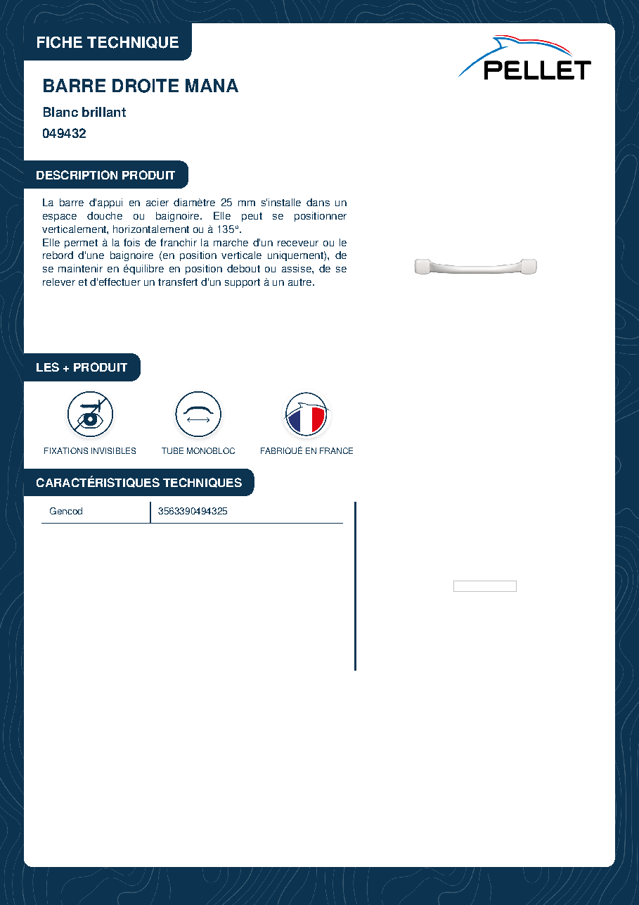 Fiche technique fournisseur