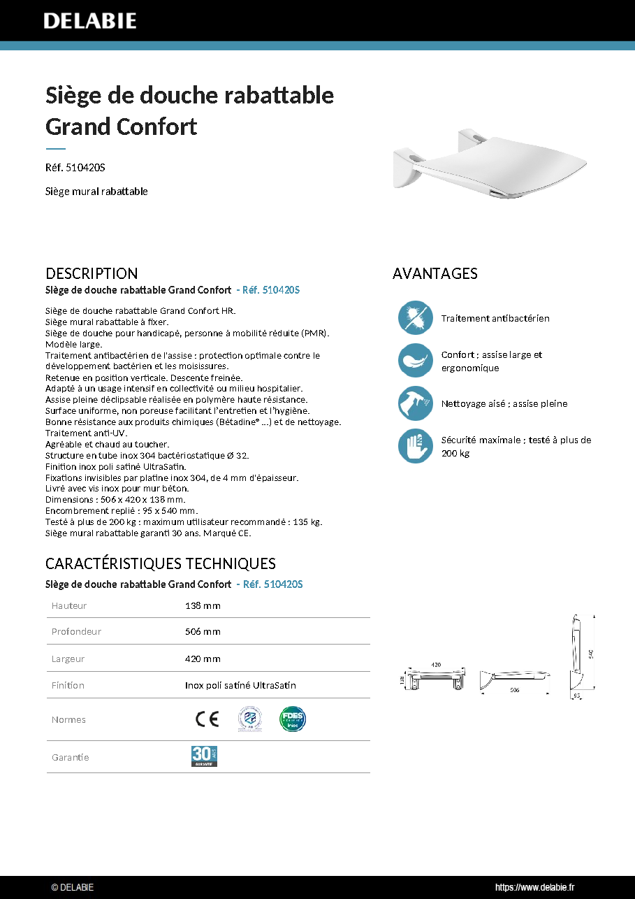 Fiche technique fournisseur