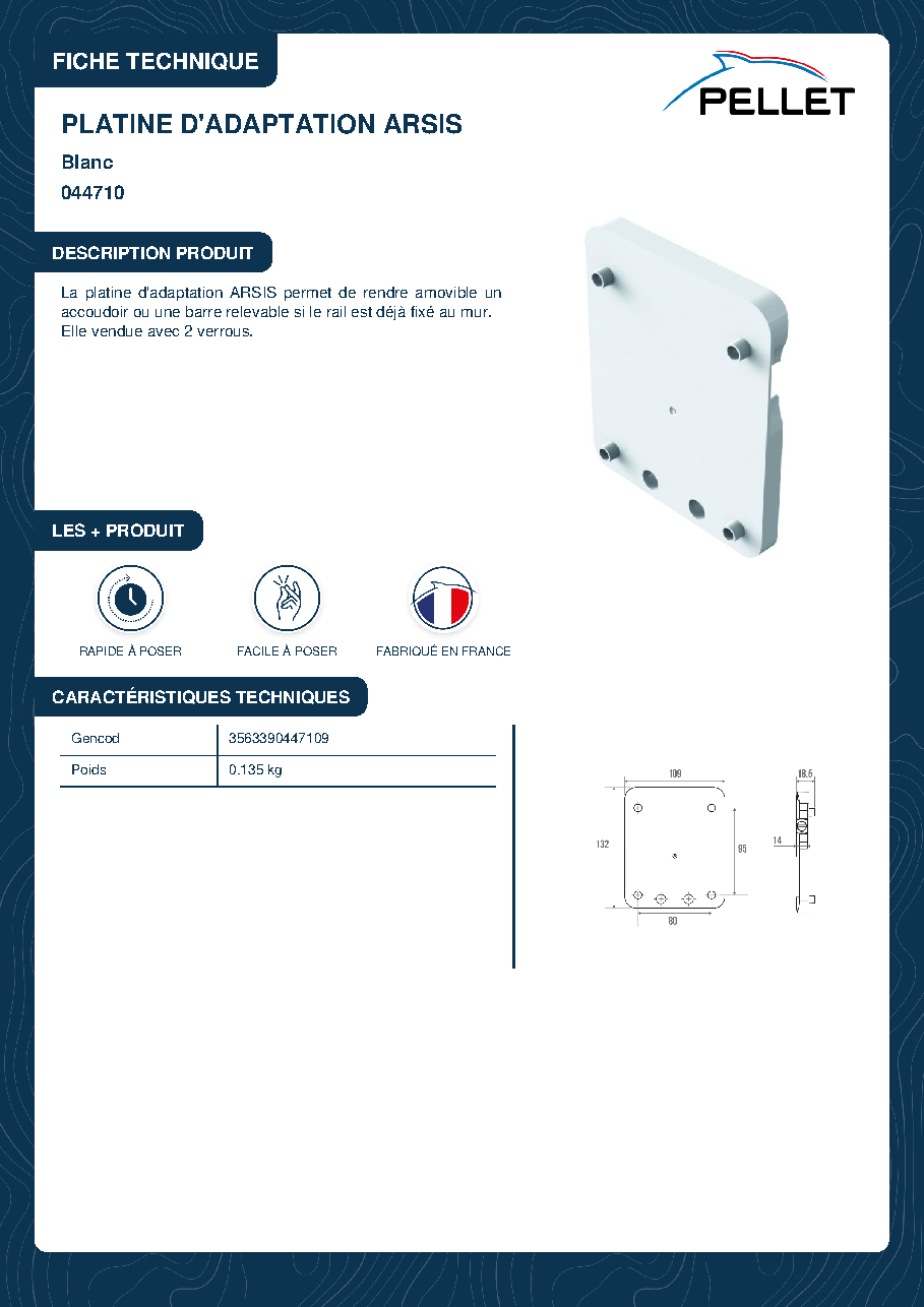Fiche technique fournisseur