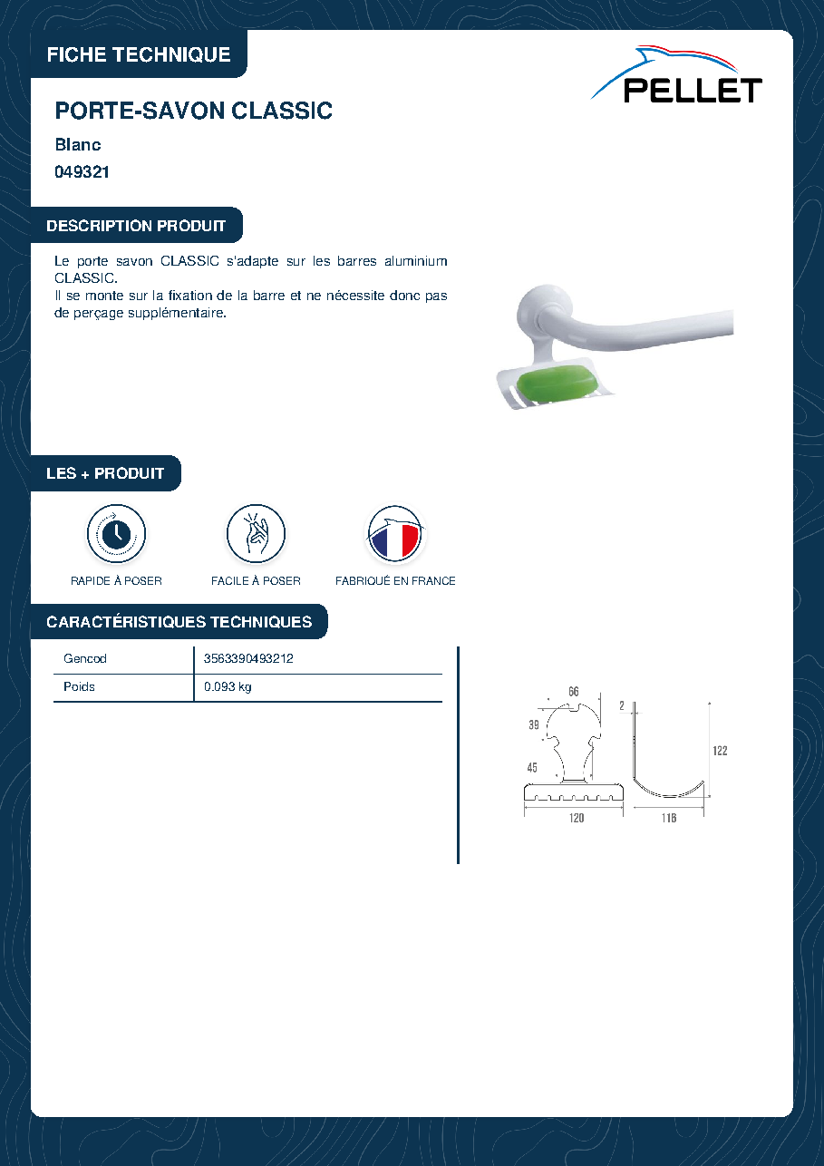 Fiche technique fournisseur