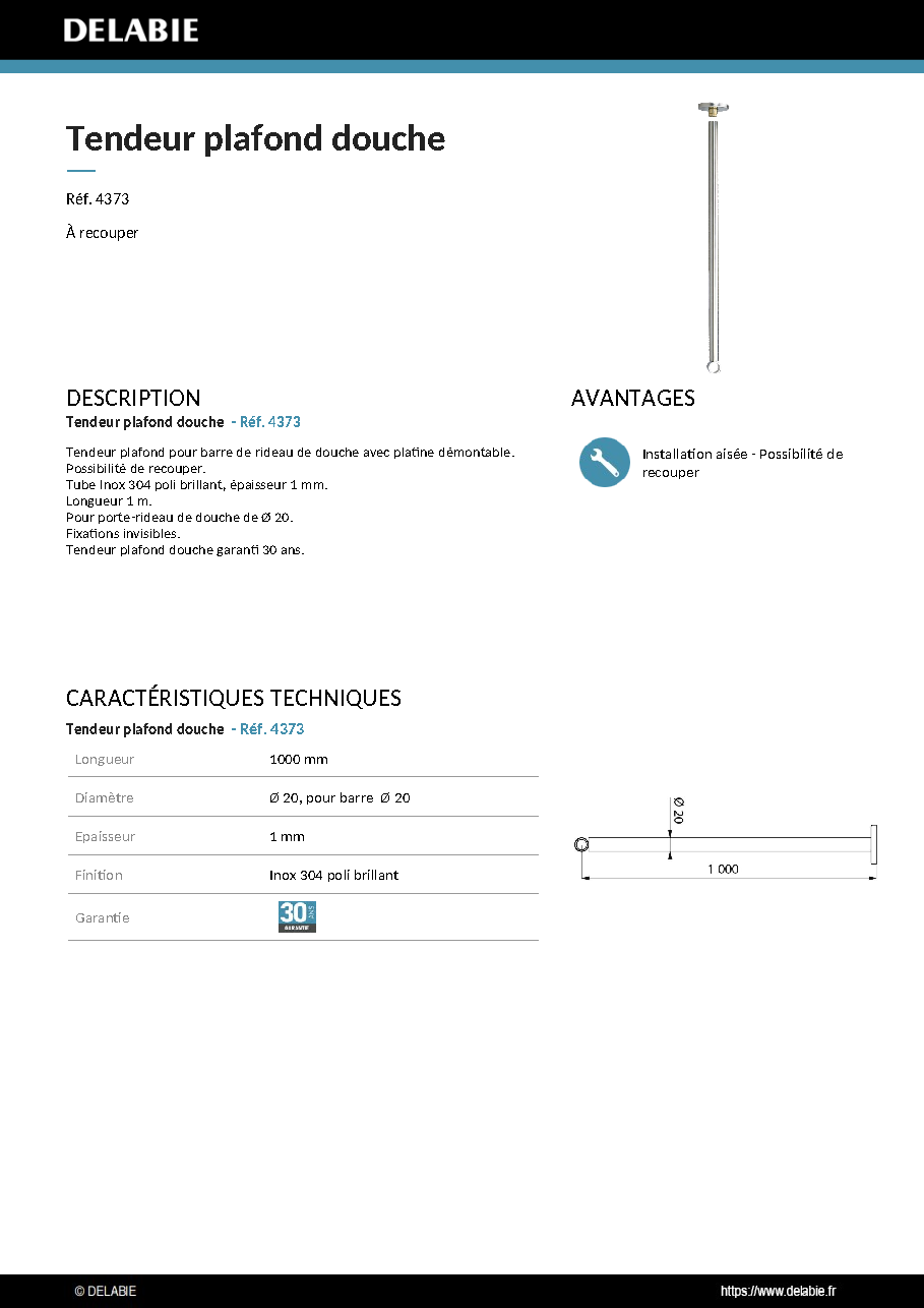 Fiche technique fournisseur