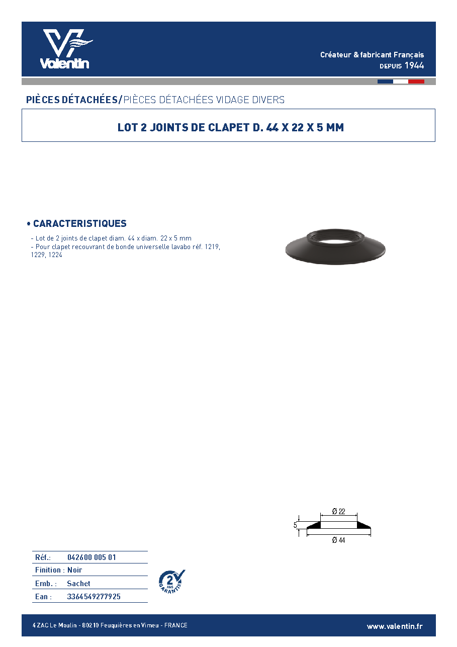 Fiche technique fournisseur