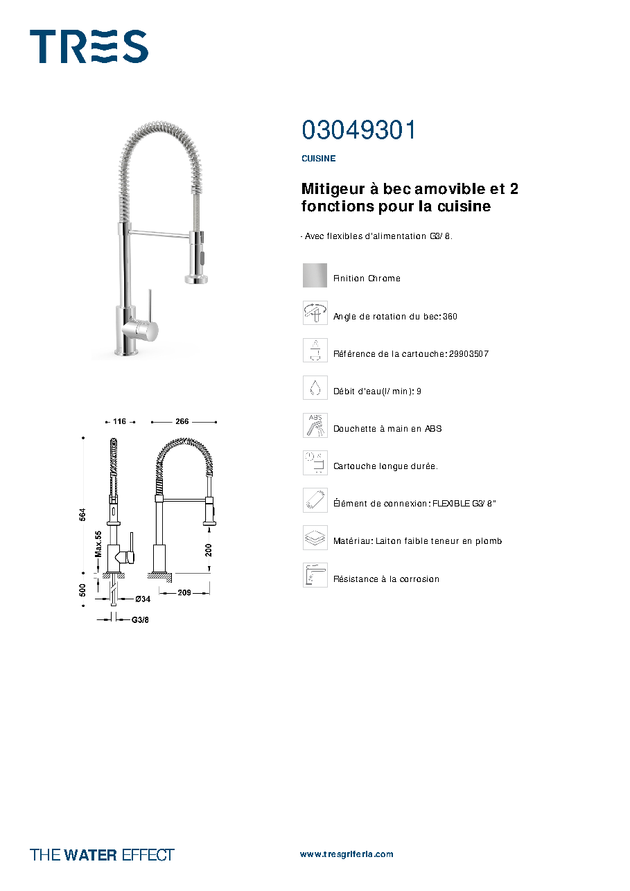Fiche technique fournisseur