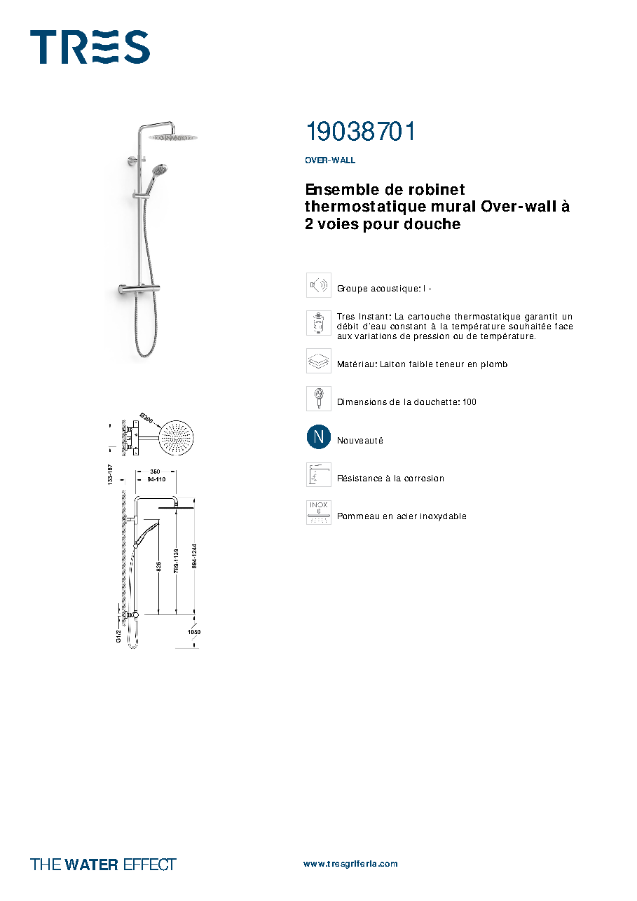 Fiche technique fournisseur