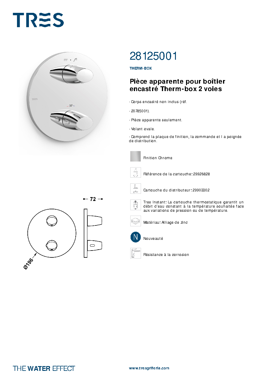 Fiche technique fournisseur