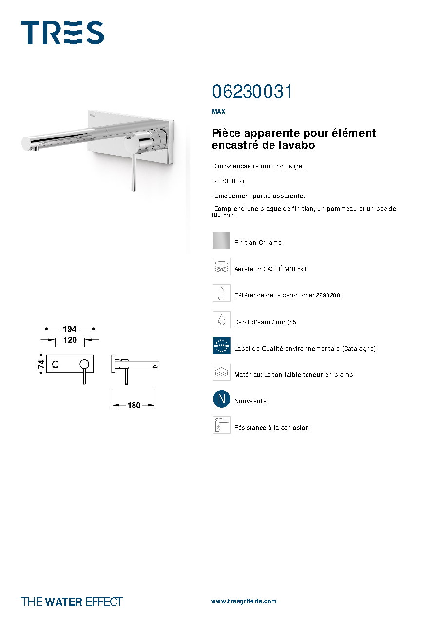Fiche technique fournisseur