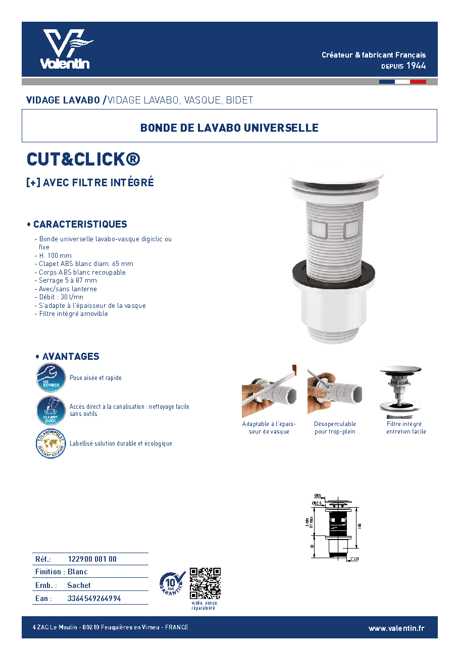Fiche technique fournisseur