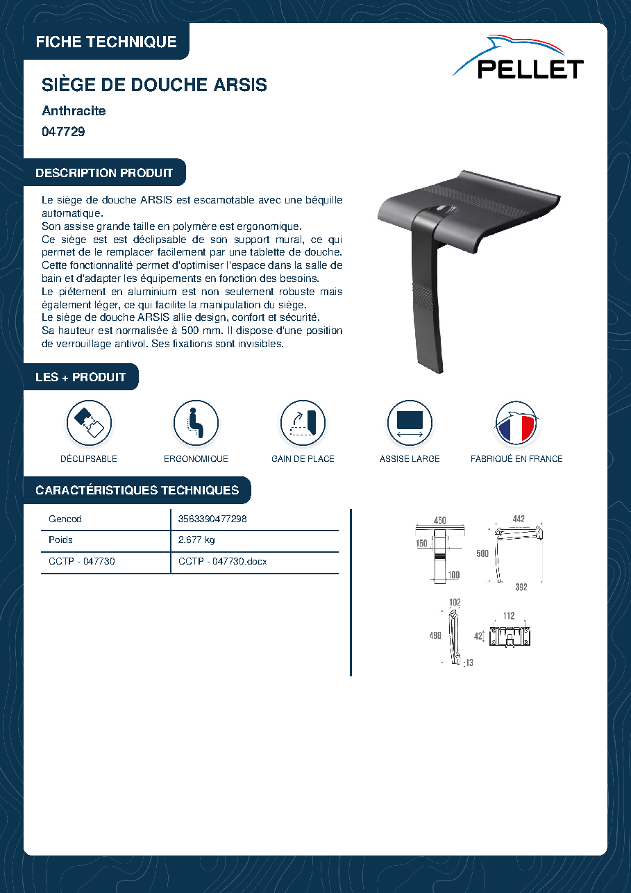 Fiche technique fournisseur