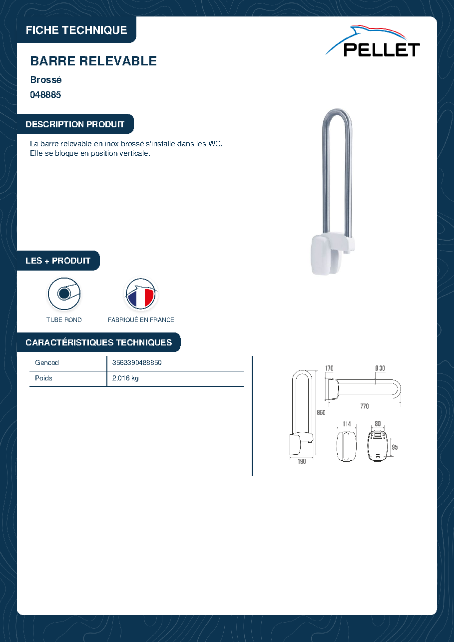 Fiche technique fournisseur