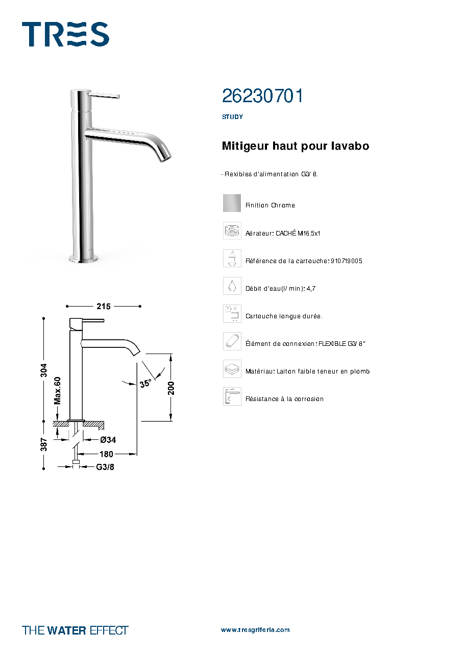 Fiche technique fournisseur