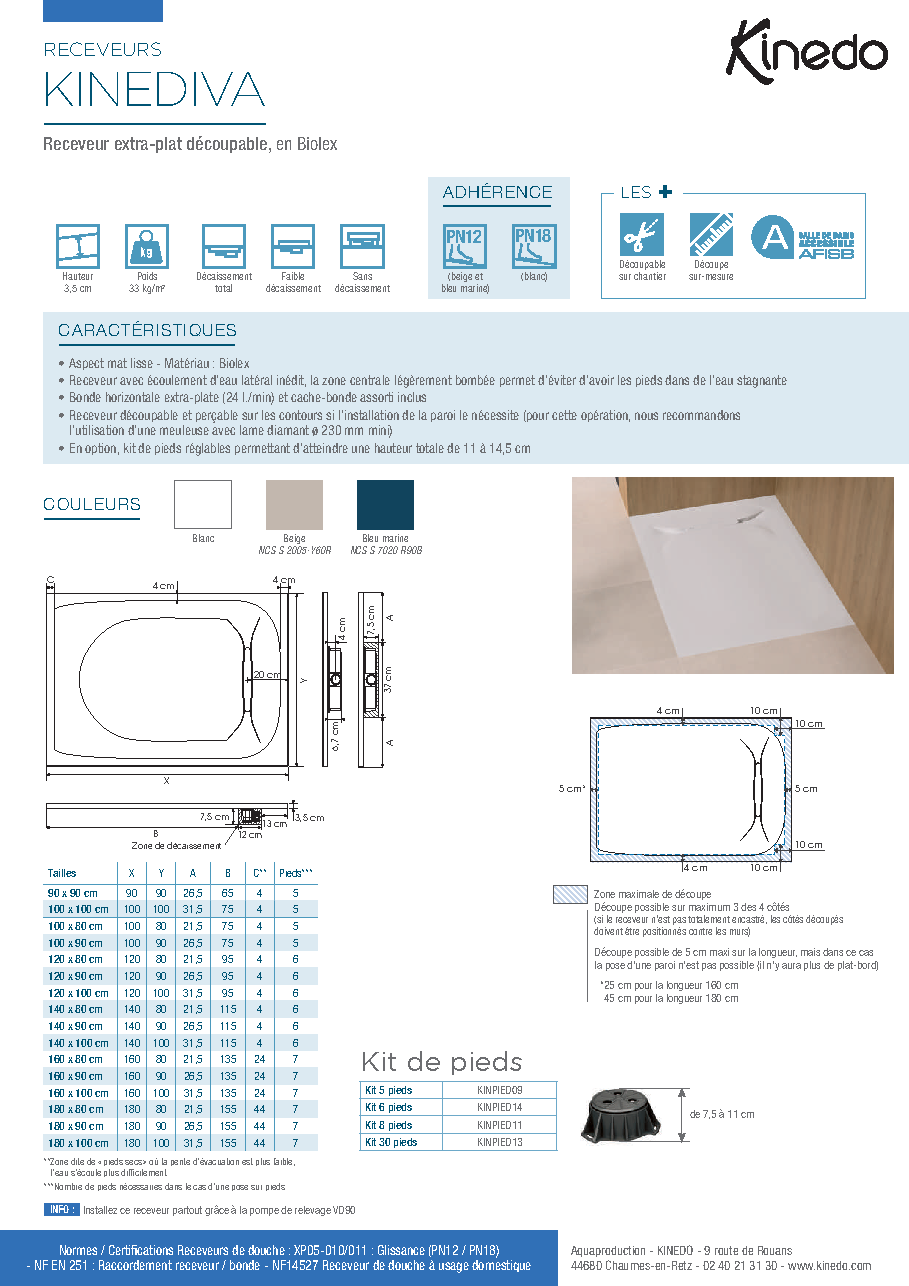 Fiche technique fournisseur