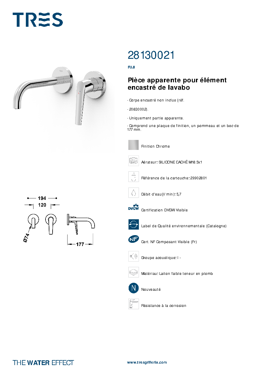 Fiche technique fournisseur
