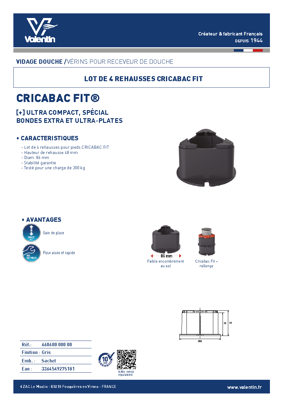 Fiche technique fournisseur