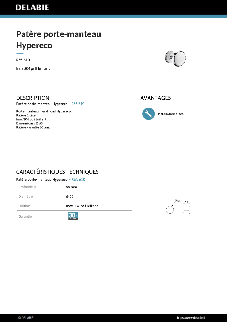 Fiche technique fournisseur