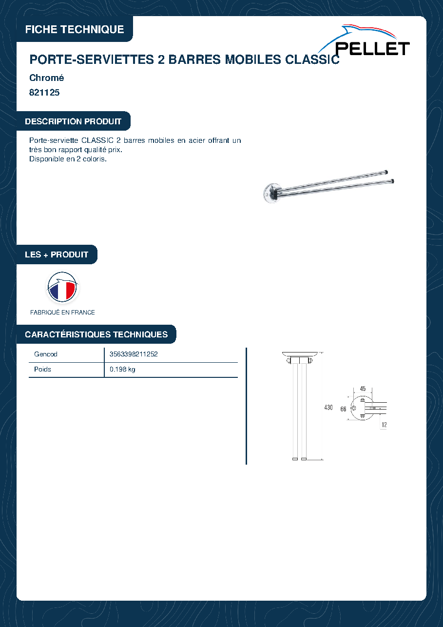 Fiche technique fournisseur