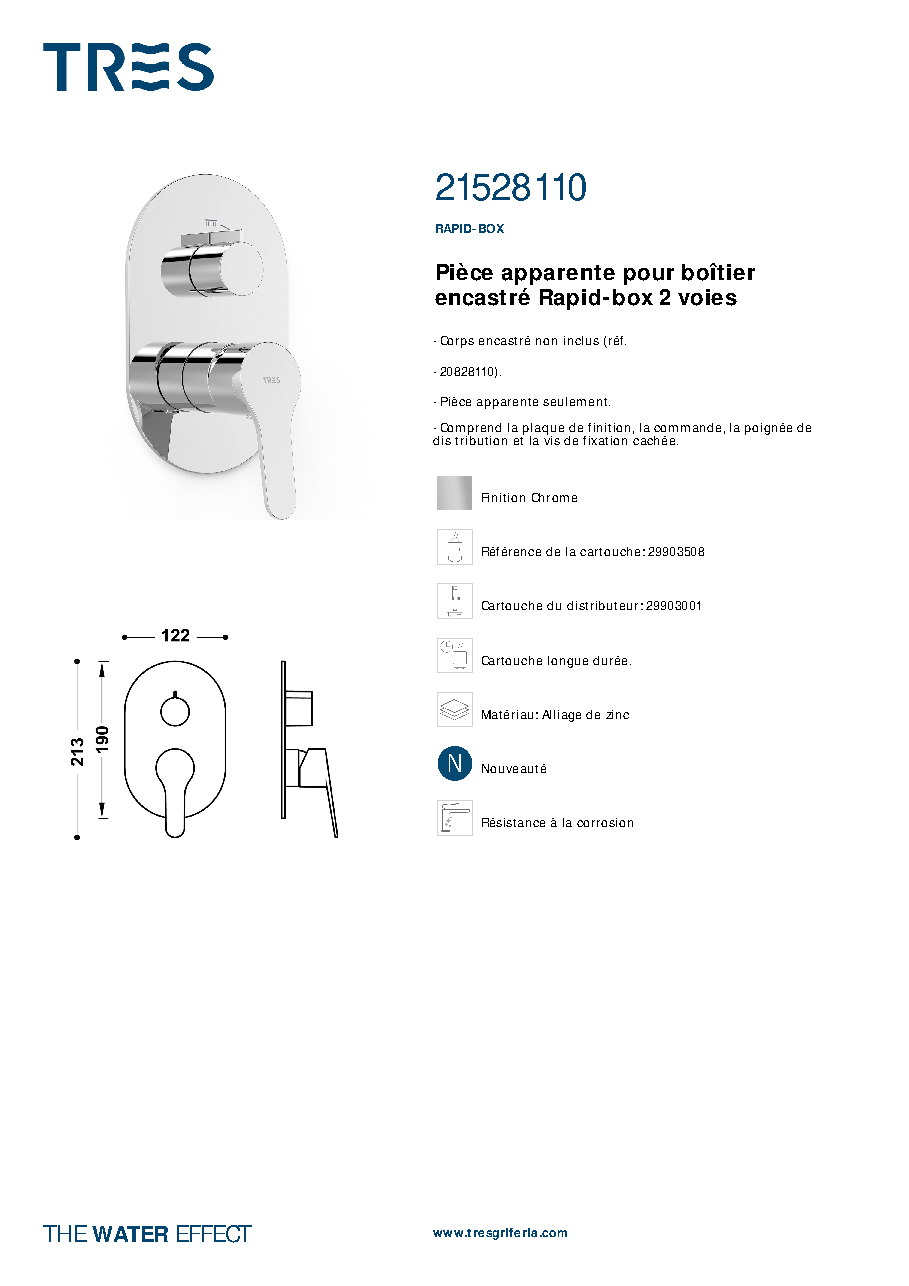 Fiche technique fournisseur