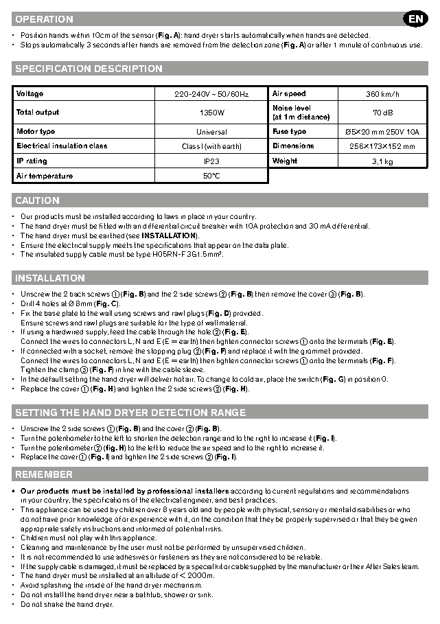 Fiche technique fournisseur