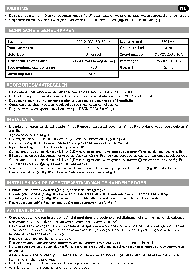 Fiche technique fournisseur