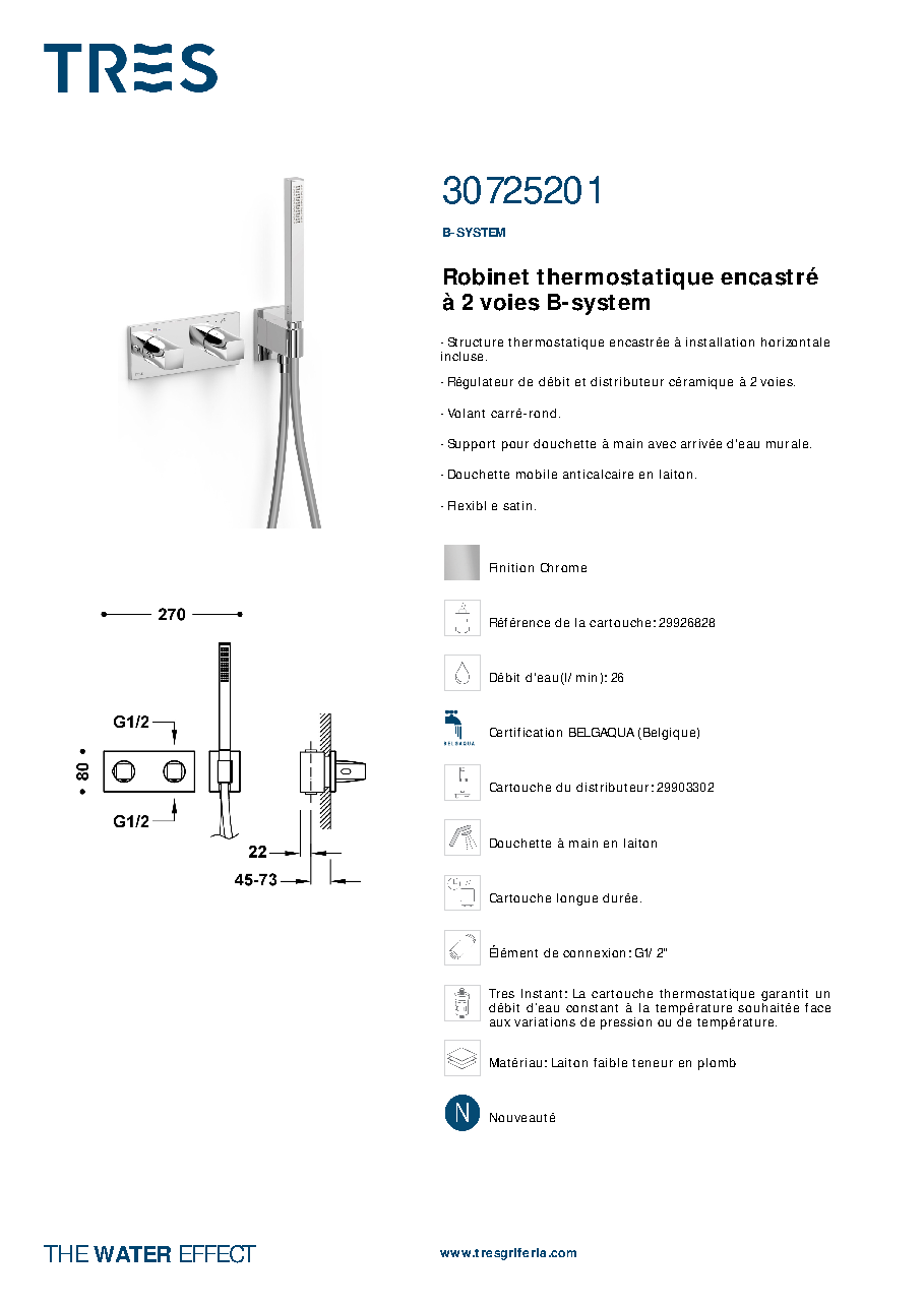 Fiche technique fournisseur
