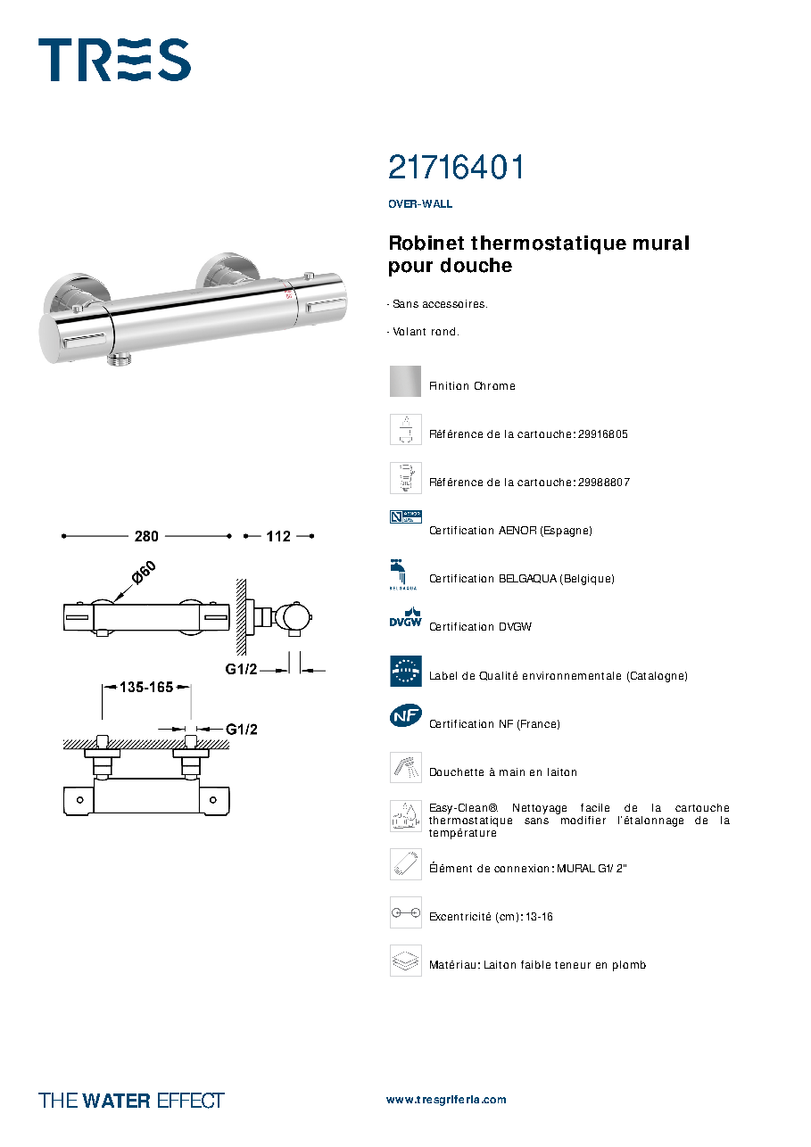 Fiche technique fournisseur