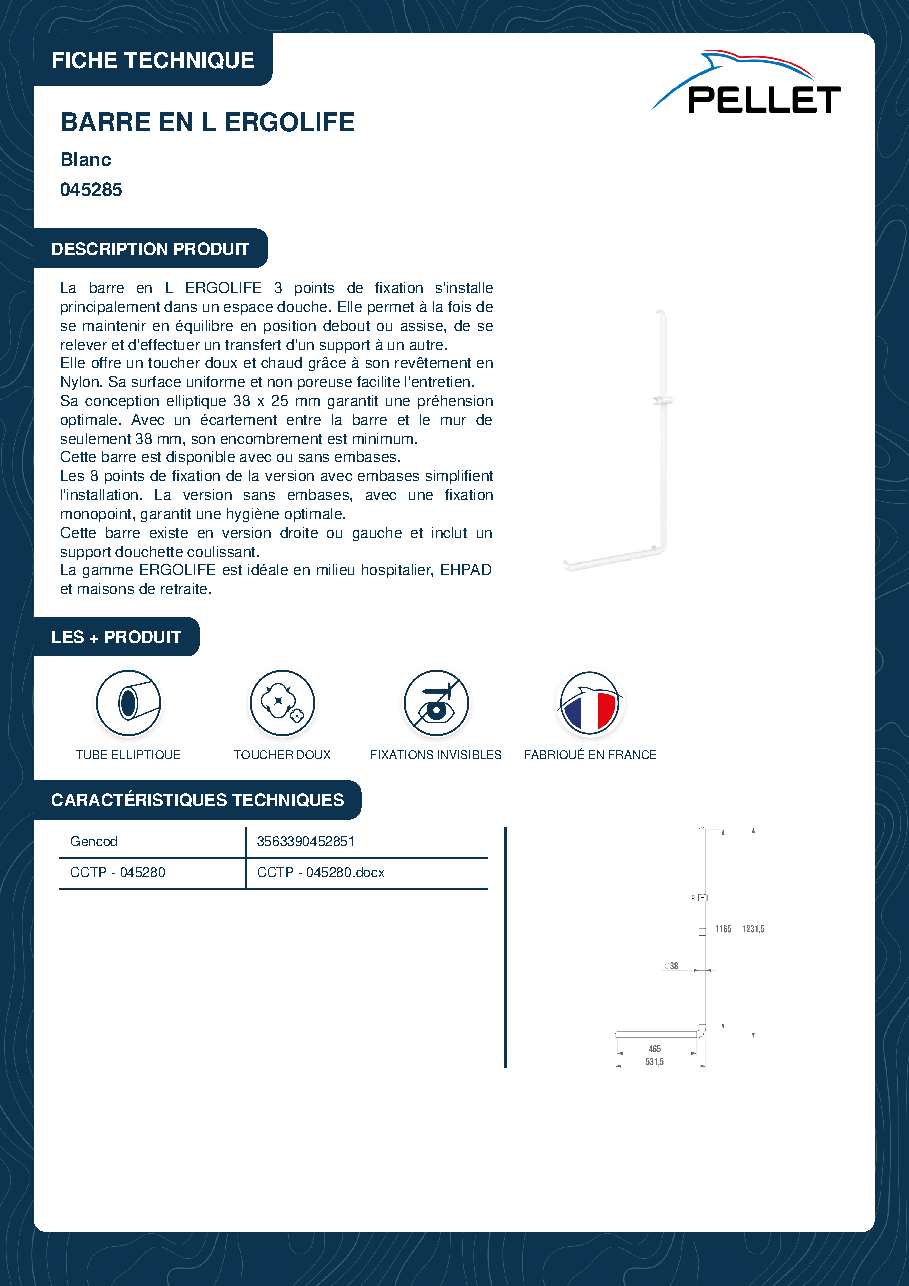 Fiche technique fournisseur