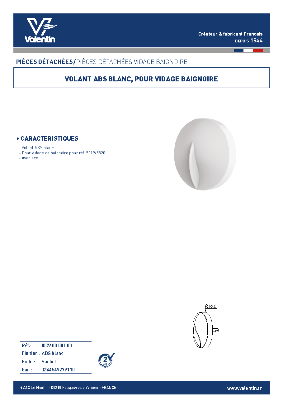 Fiche technique fournisseur