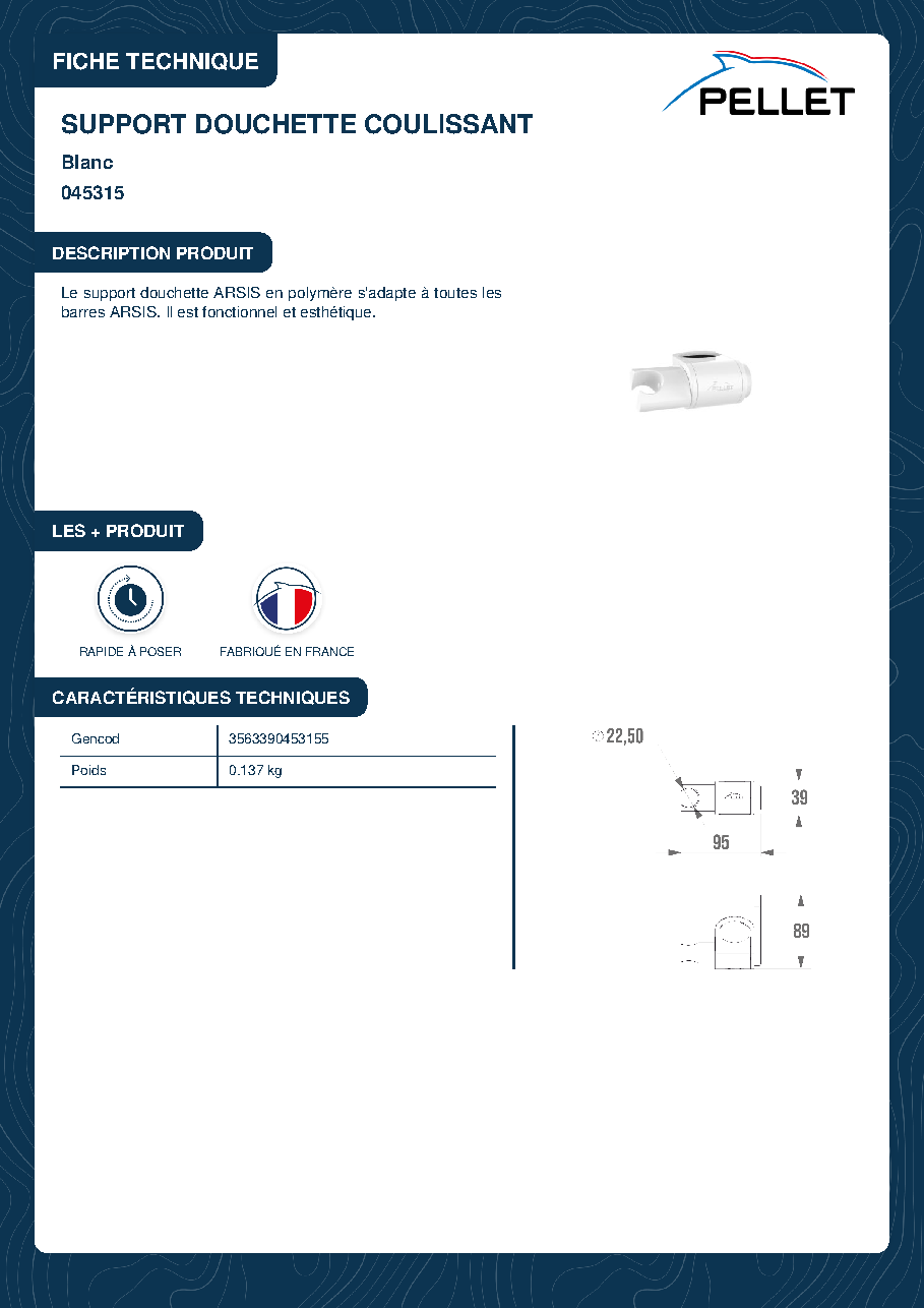 Fiche technique fournisseur
