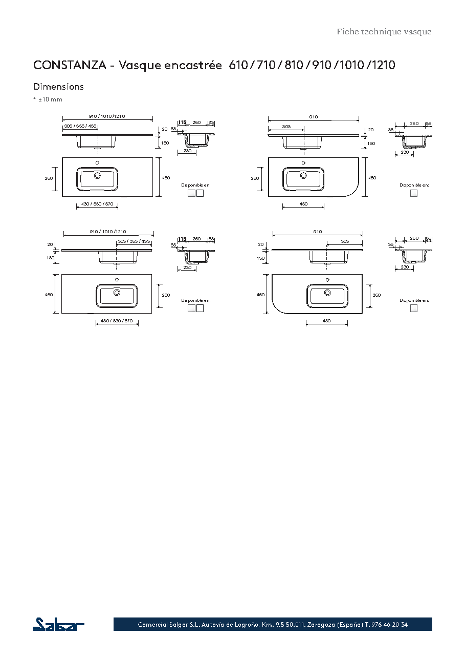 Fiche technique fournisseur