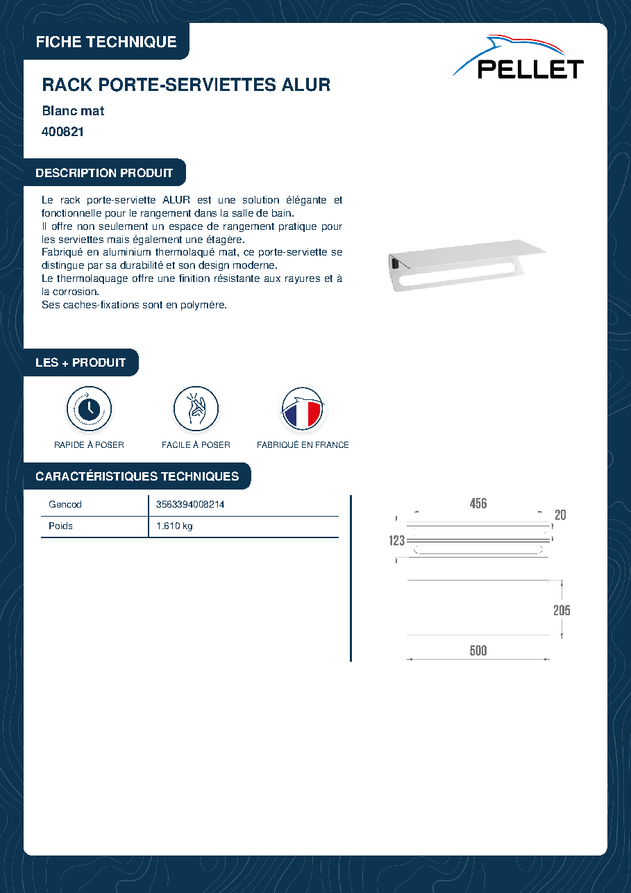 Fiche technique fournisseur