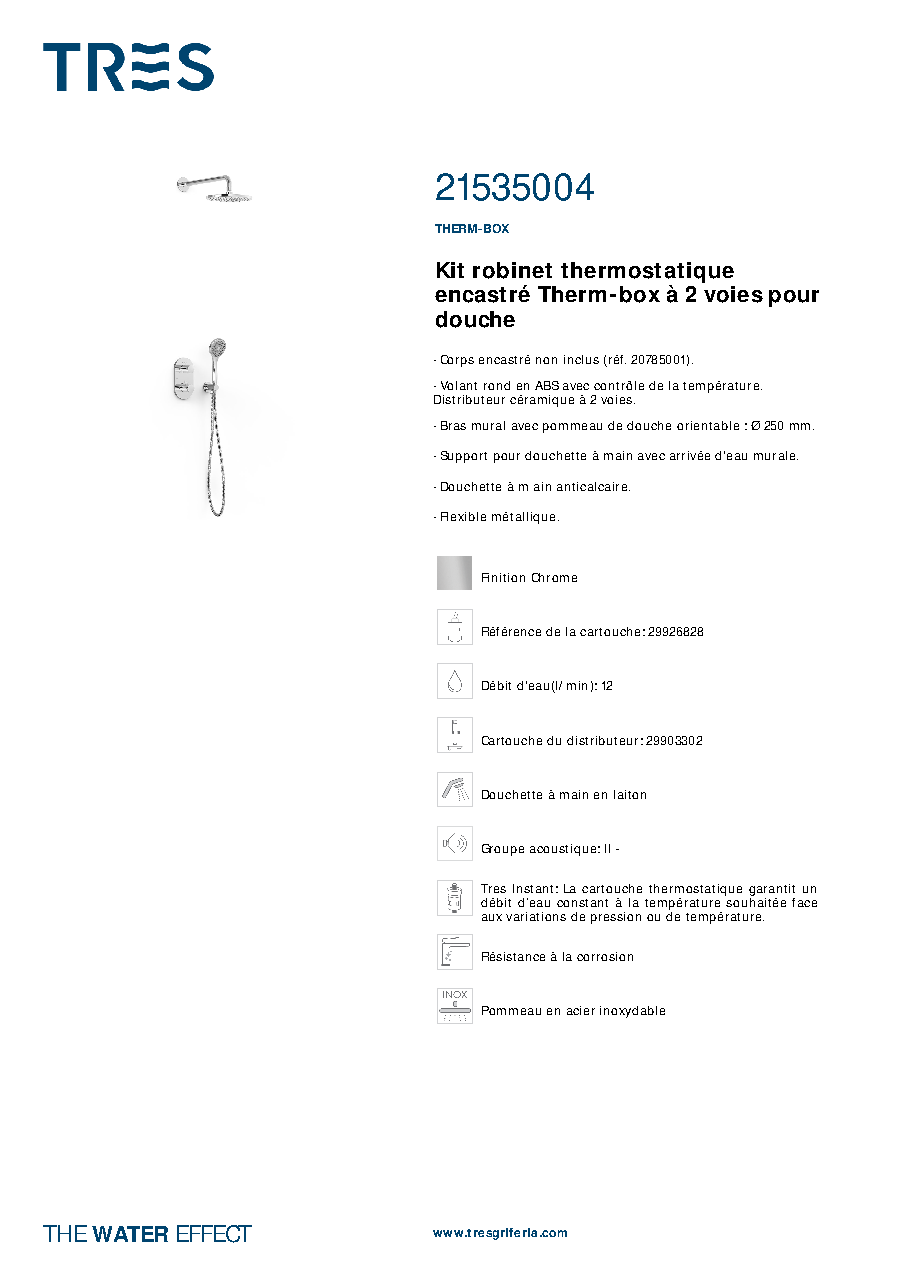 Fiche technique fournisseur