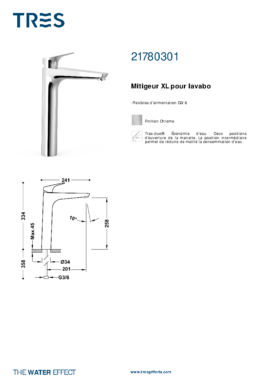 Fiche technique fournisseur