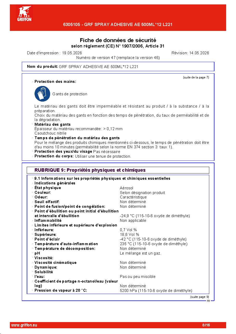 Fiche technique fournisseur