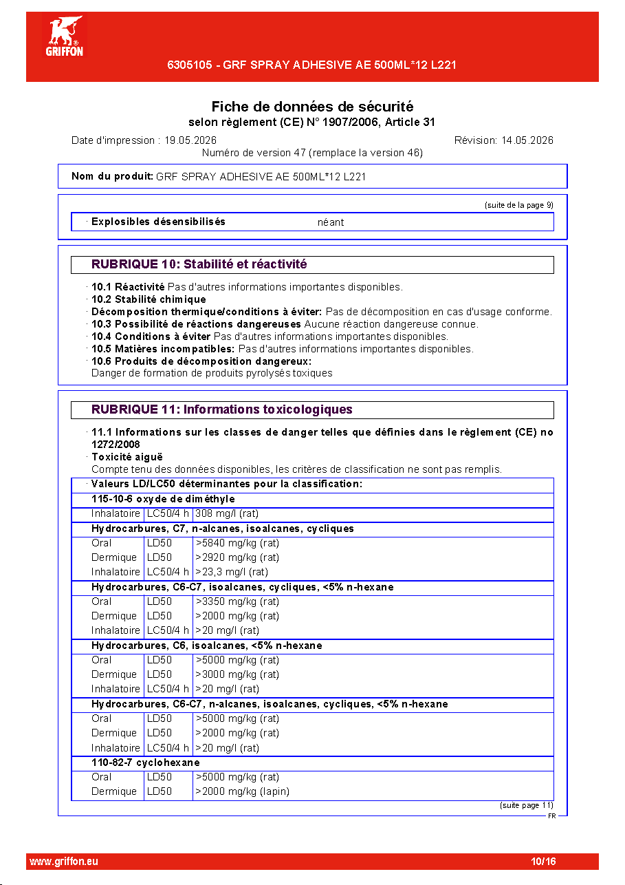 Fiche technique fournisseur
