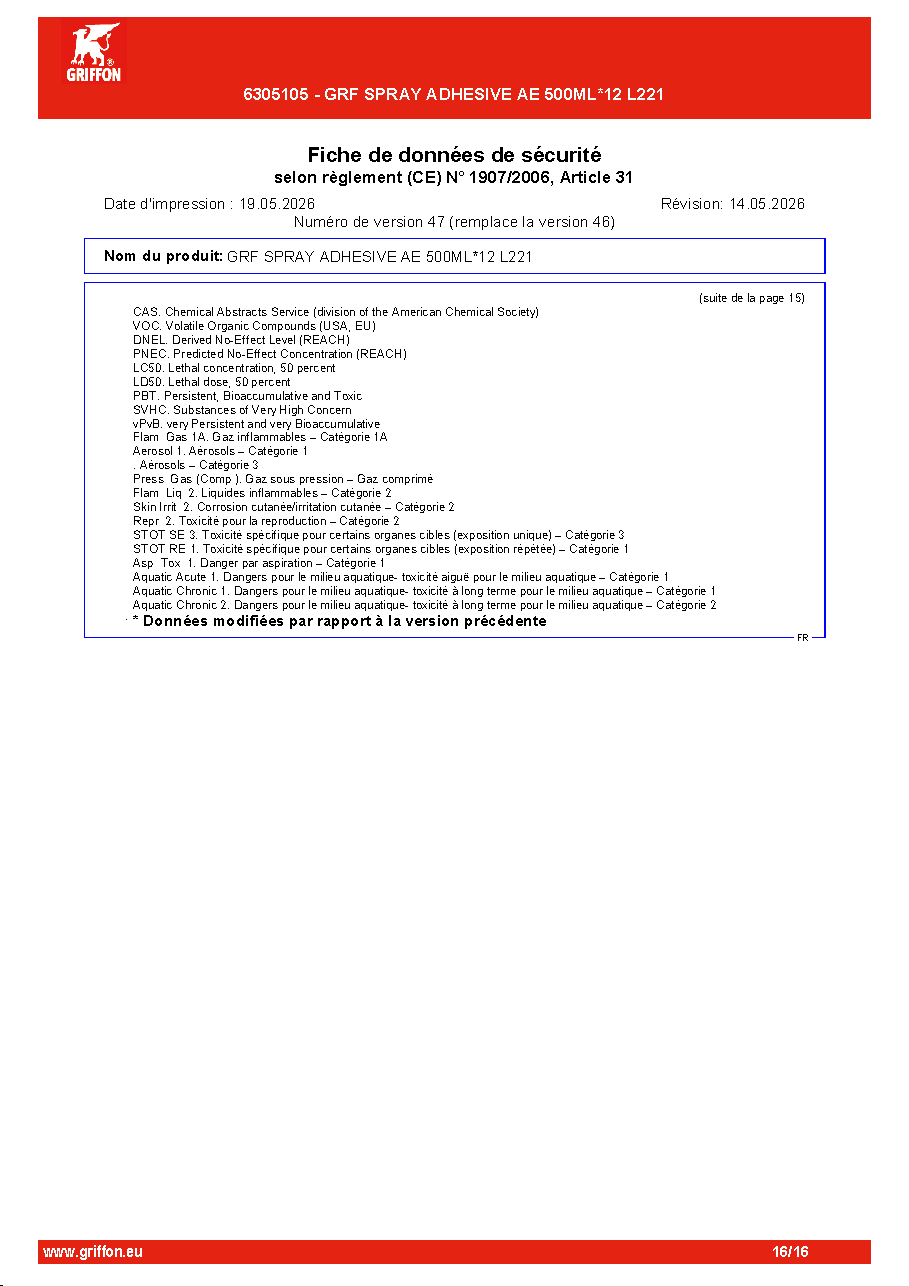 Fiche technique fournisseur