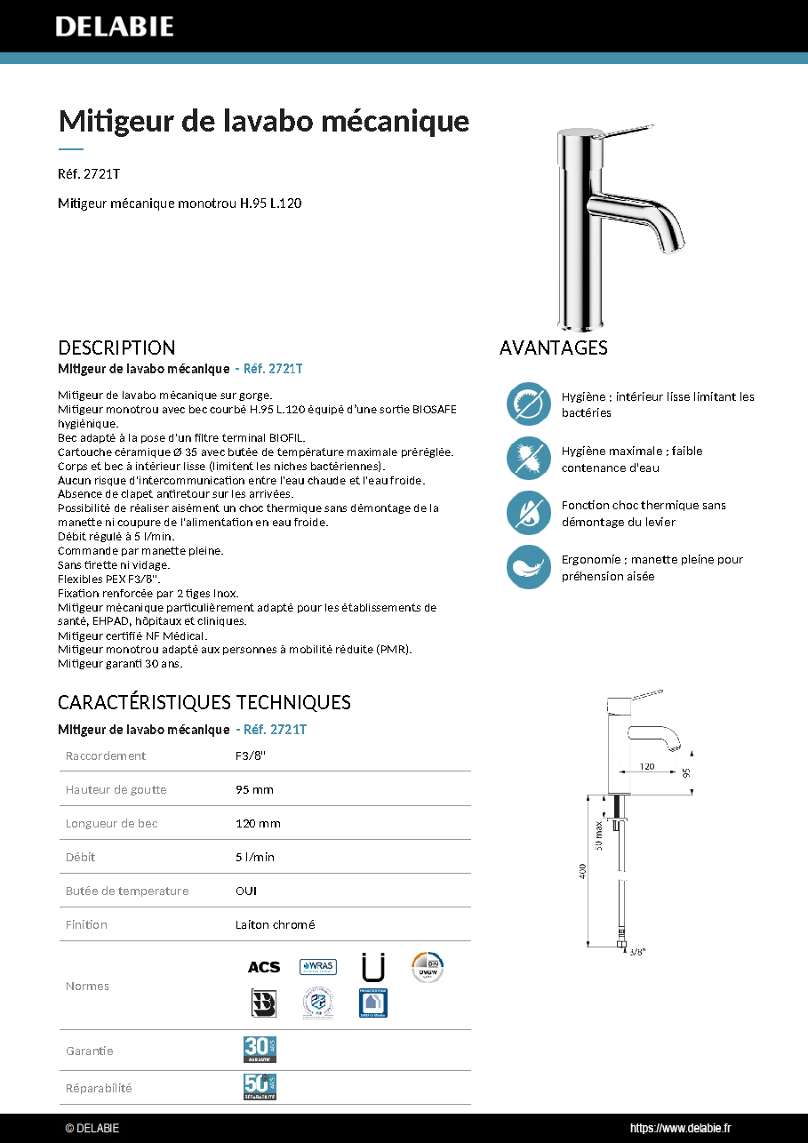 Fiche technique fournisseur