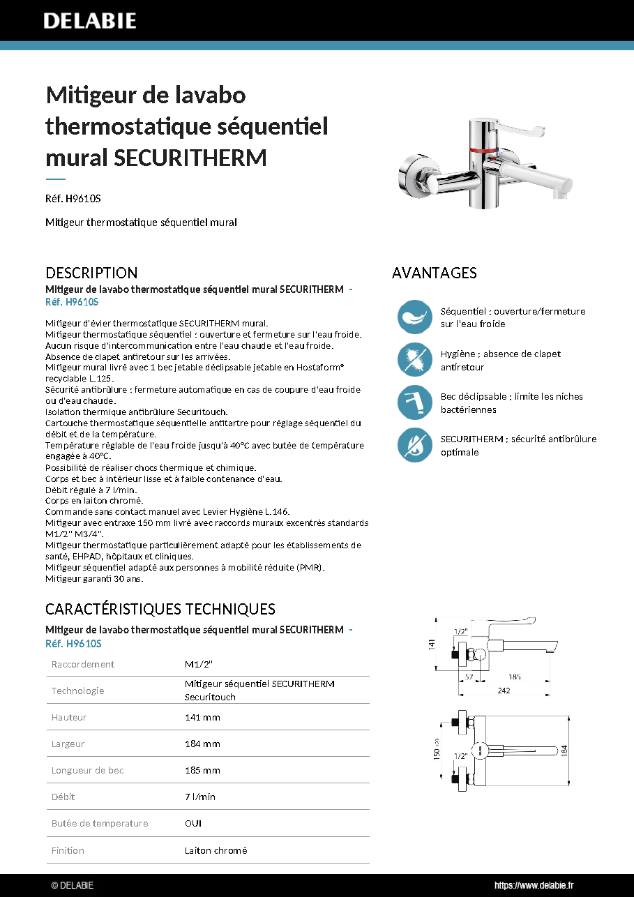 Fiche technique fournisseur