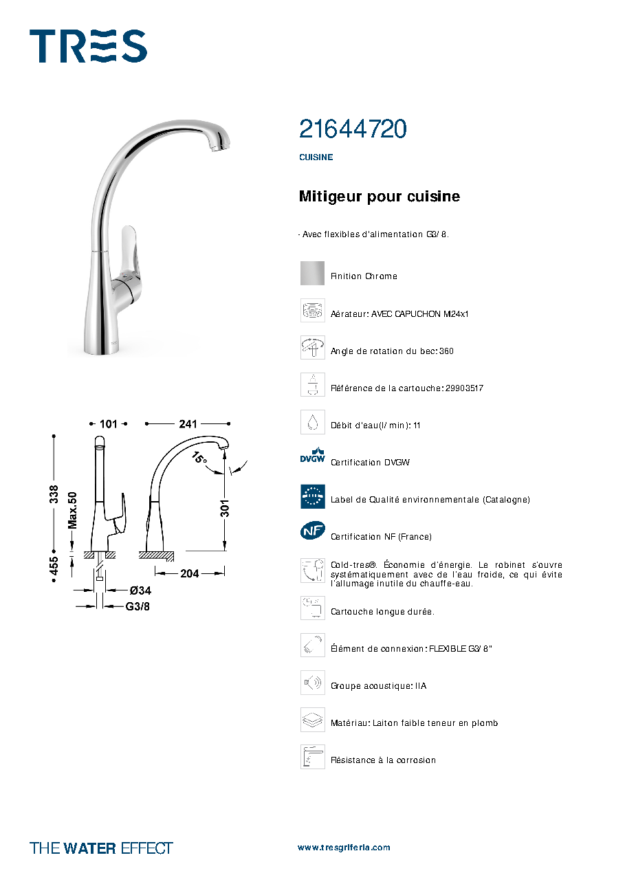Fiche technique fournisseur