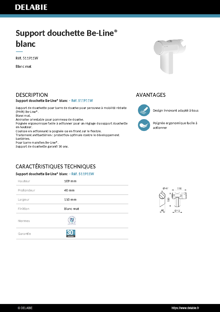 Fiche technique fournisseur