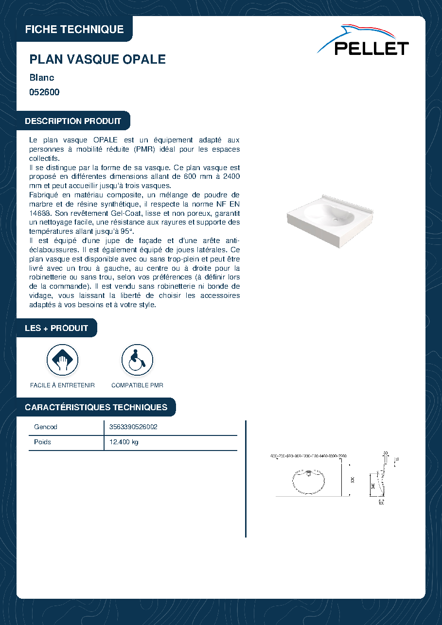 Fiche technique fournisseur