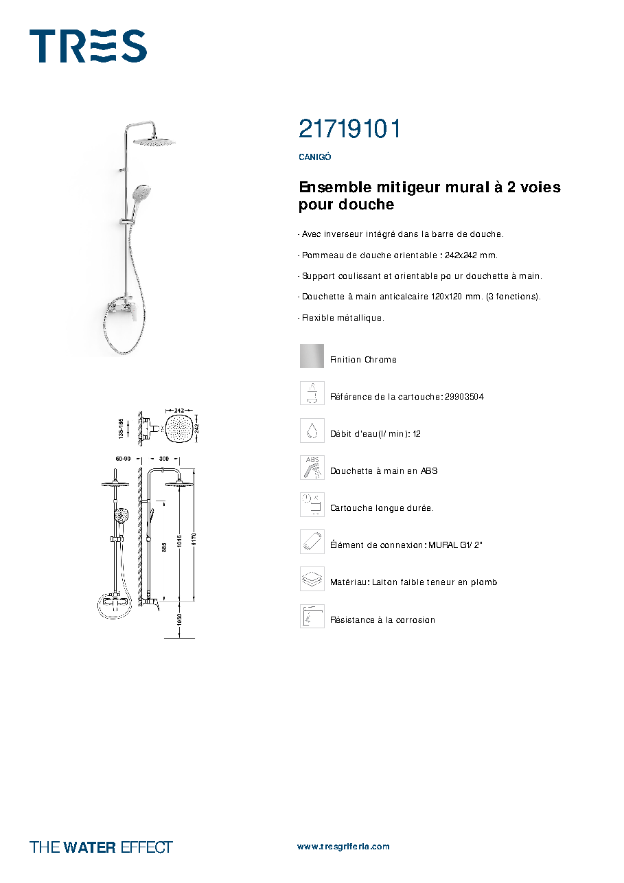 Fiche technique fournisseur